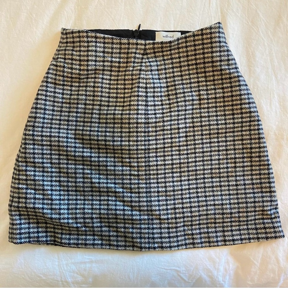 SOLD Wilfred wool-cashmere mini skirt